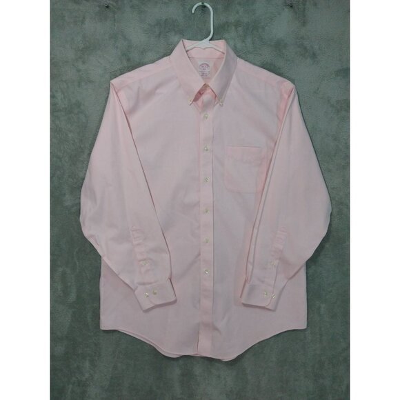 Brooks Brothers Other - Brooks Brothers Shirt Mens 16.5 4/5 Pink Long Sleeve Button Up Non Iron 346